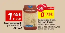Maskom Supermercados ALTEZA Arroz vaporizado paquete oferta