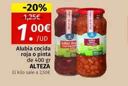 Maskom Supermercados ALTEZA Alubia cocida roja o pinta oferta
