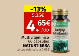 Maskom Supermercados NATURTIERRA Multivitamínico 60 cápsulas oferta