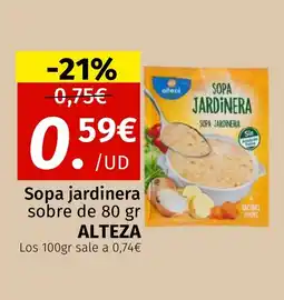 Maskom Supermercados SALTEZA Sopa jardinera sobre oferta