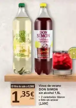 SPAR Don simón - vinos de verano oferta