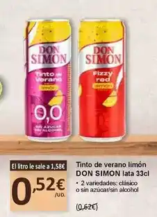 SPAR Don simón - tinto de verano limon oferta