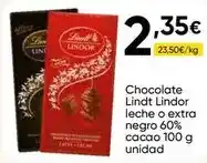 FROIZ Lindt - chocolate lindor leche o extra negro 60% cacao oferta