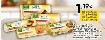 FROIZ Gullón - galletas zero sin azucares oferta