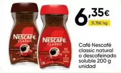 FROIZ Nescafé - café classic natural o descafeinado soluble oferta