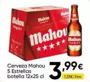 FROIZ Mahou - cerveza 5 estrellas botella oferta