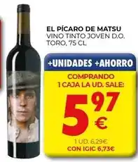CashDiplo Matsu - vino tinto joven d.o. toro oferta