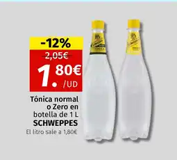 Maskom Supermercados SCHWEPPES Tónica normal o Zero en botella oferta
