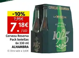 Maskom Supermercados ALHAMBRA Cerveza Reserva oferta