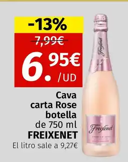 Maskom Supermercados FREIXENET Cava carta Rose botella oferta