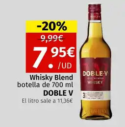 Maskom Supermercados DOBLE V Whisky Blend botella oferta