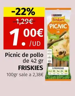 Maskom Supermercados FRISKIES Picnic de pollo oferta