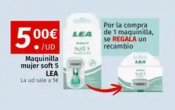 Maskom Supermercados LEA Maquinilla mujer soft 5 oferta