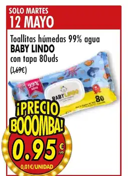 SPAR BABY LINDO Toallitas húmedas 99% agua oferta