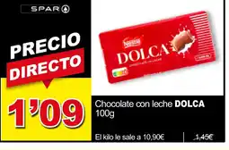 SPAR DOLCA Chocolate con leche oferta
