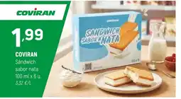 Coviran COVİRAN Sándwich sabor nata oferta
