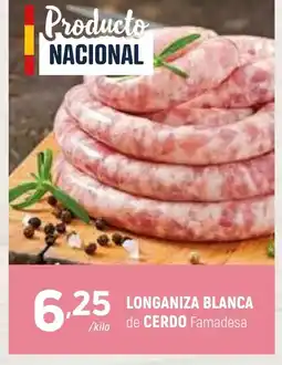 Coviran Longaniza blanca de cerdo famadesa oferta