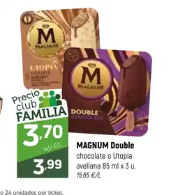 Coviran MAGNUM Double chocolate o Utopía avellana oferta
