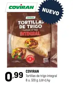 Coviran COVIRAN Tortillas de trigo integral oferta
