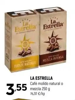 Coviran LA ESTRELLA Café molido natural o mezcla oferta