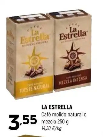 Coviran LA ESTRELLA Café molido natural o mezcla oferta