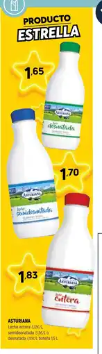 Coviran ASTURIANA Leche entera semidesnatada desnatada oferta