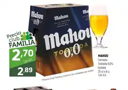 Coviran MAHOU Cerveza Tostada 0,0% botella oferta
