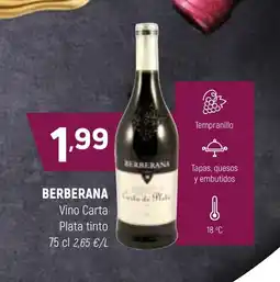 Coviran BERBERANA Vino Carta Plata tinto oferta