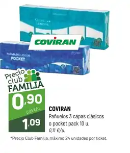 Coviran COVIRAN Pañuelos 3 capas clásicos o pocket oferta
