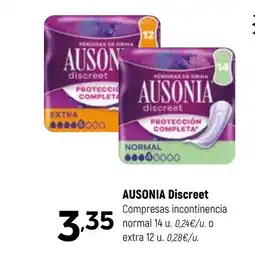 Coviran AUSONIA Discreet Compresas incontinencia normal oferta