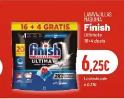 Coviran FINISH Lavavajillas maquina oferta
