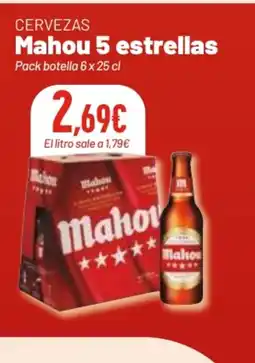Coviran MAHOU 5 ESTRELLAS Cervezas oferta