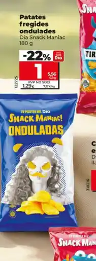 Dia DIA SNACK MANIAC Patates fregides ondulades oferta