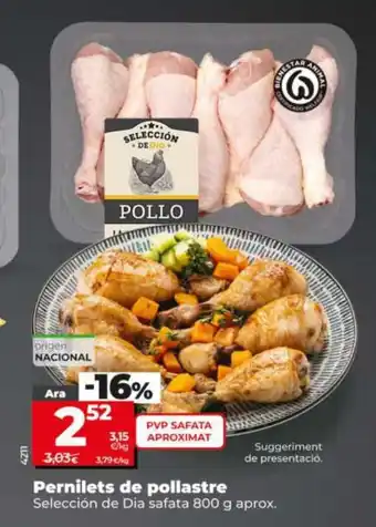 Dia SELECCIÓN DE DIA Pernilets de pollastre oferta