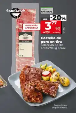 Dia SELLECIÓN DE DIA Costella de porc en tira oferta