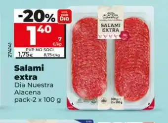 Dia DIA NUESTRA ALACENA Salami extra oferta