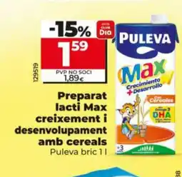 Dia PULEVA Preparat lacti Max creixement i desenvolupament amb cereals oferta
