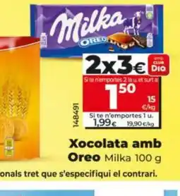 Dia MILKA Xocolata amb Oreo oferta