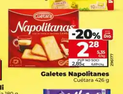 Dia CUÉTARA Galetes Napolitanes oferta