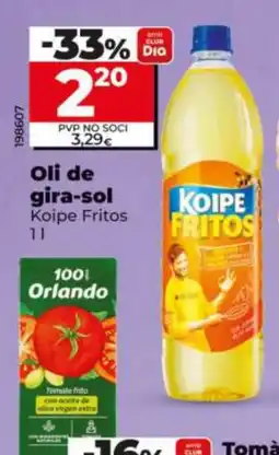 Dia KOIPE FRITOS Oli de gira-sol oferta