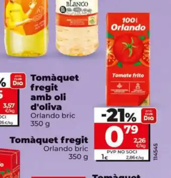 Dia ORLANDO Tomàquet fregit oferta