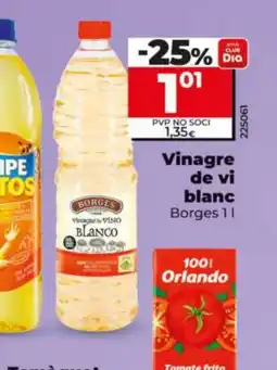 Dia BORGES Vinagre de vi blanc oferta
