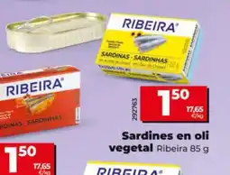 Dia RIBEIRA Sardines en oli vegetal oferta