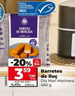 Dia DIA MARI MARINERA Barretes de lluç oferta