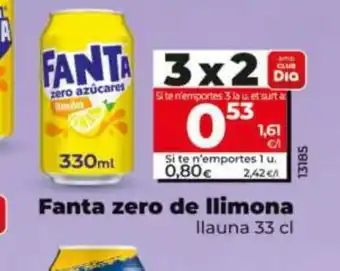 Dia FANTA zero de llimona oferta