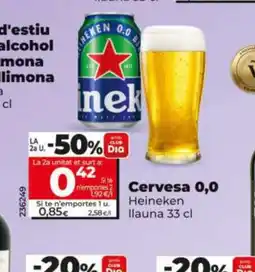 Dia HEINEKEN Cervesa 0,0 oferta