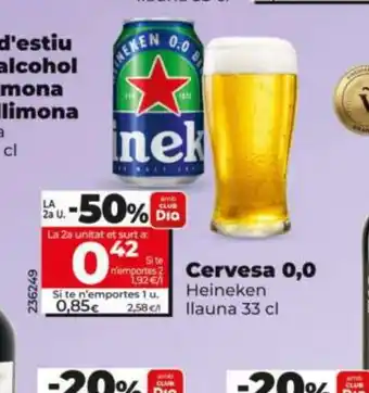 Dia HEINEKEN Cervesa 0,0 oferta