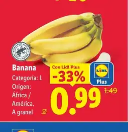 Lidl Banana oferta
