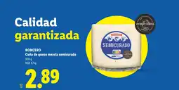 Lidl RONCERO Cuña de queso mezcla semicurado oferta