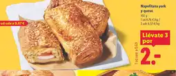 Lidl Napolitana york y queso oferta